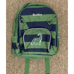 Зеленый рюкзак с динозавром