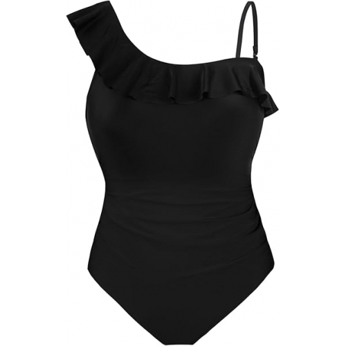 Слитный купальник для будущих мам "Lotus Glow" с тай-дай принтом и съемными бретелями (черный)