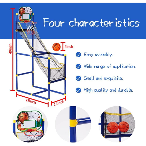 Мини-баскетбольный стенд для детей — игровой набор для родительского взаимодействия, с мини-мячами и насосом, для дома и улицы