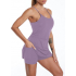 Женское спортивное платье без рукавов со встроенным бюстгальтером и шортами