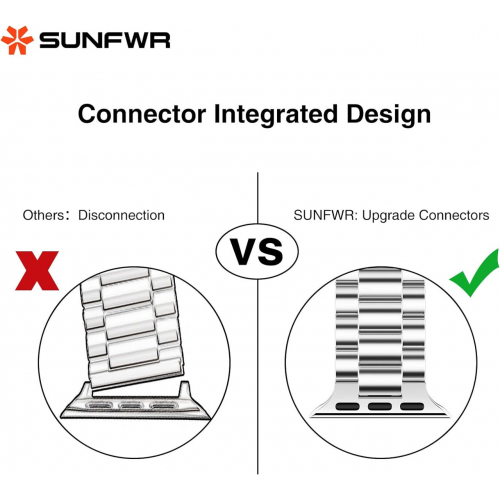 Sunfwr совместим с ремешком apple watch 41 мм, 40 мм, 38 мм