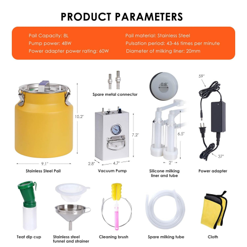 Доильный аппарат для коз на 8 л