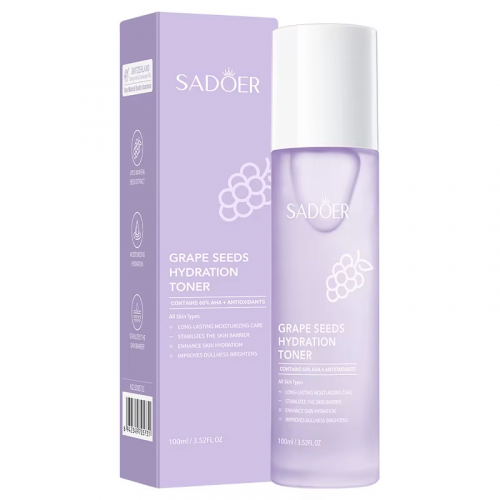 Тонер для лица с экстрактом винограда SADOER Grape Seeds Toner, 100 мл. 