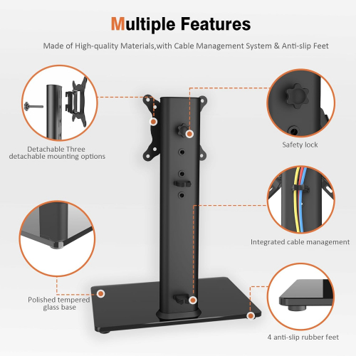 Универсальная поворотная подставка/основание для телевизора. Hemudu HT078B-001