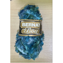 Нитки Bernat boa, 50g / 65m, сине-зеленый 