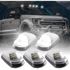 5 шт. белые светодиодные фонари на крышу кабины