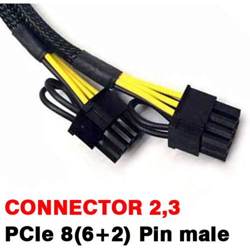 Кабель питания в оплетке для видеокарты, 16 дюймов (3 шт.) TeamProfitcom