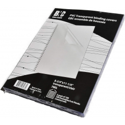 Прозрачные ПВХ-обложки BNC для переплета
