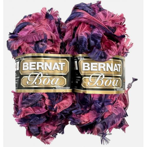 Нитки Bernat boa, 50g / 65m, фиолето-ворозовый