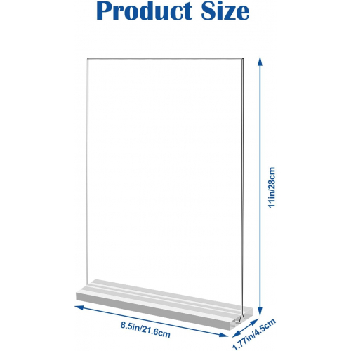 Акриловый держатель для табличек, Т-образный, прозрачный