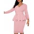 Женское вечернее платье карандаш (розовое)