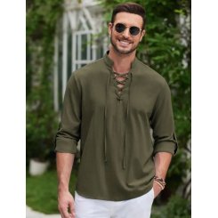 Мужская рубашка из чистого хлопка