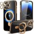 Магнитный чехол с подставкой для iPhone 15 Pro, с защитой камеры и поддержкой MagSafe