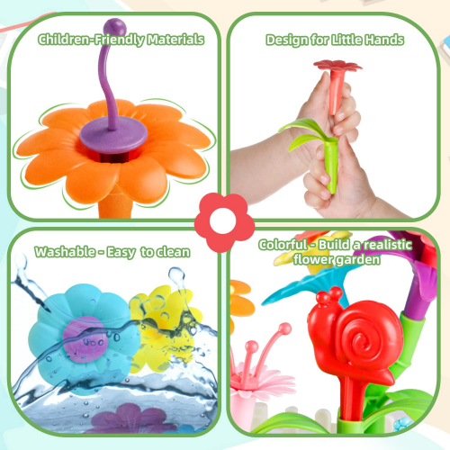 Игровой набор «Цветочный сад» для девочек (80 деталей)