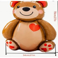 Шар фольгированный большой медведь