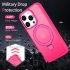 Чехол DUEDUE для iPhone 12 Pro Max с магнитом и поддержкой MagSafe, полный защитный корпус с функцией подставки, тонкий ударопрочный чехол, розовый