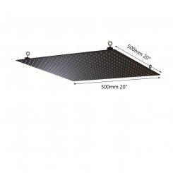 51x51см матовый черный квадратный дождевой душ