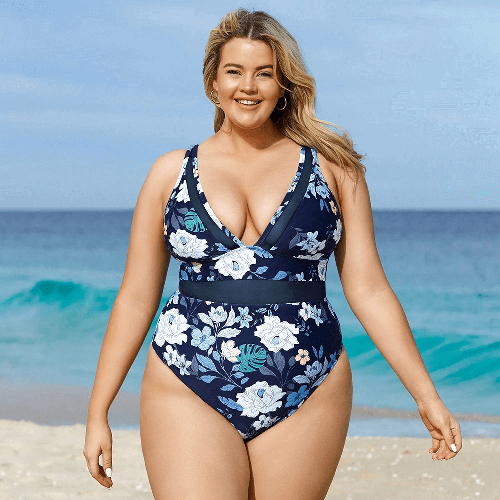 Купальник с цветочным принтом