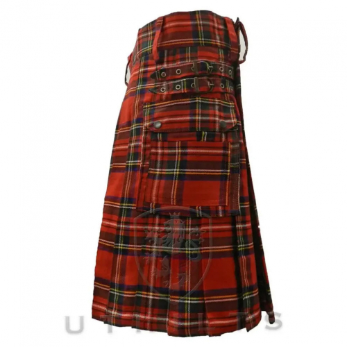 Стандартный королевский килт Стюарта в клетку тартан