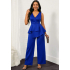Женский элегантный однотонный костюм