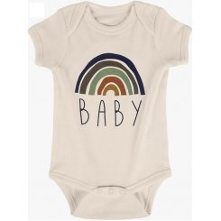 Хлопковый бодик для новорождённого с надписью