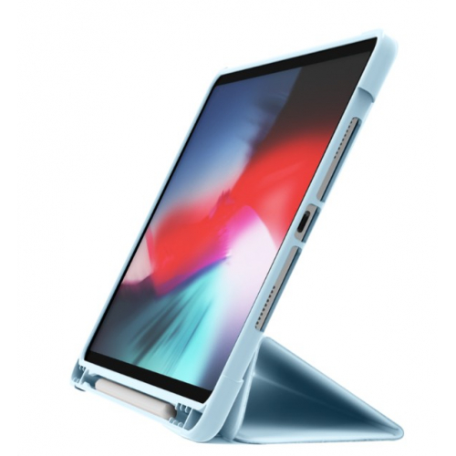 Чехол-книжка из мягкой резины для iPad 10-го поколения, голубой