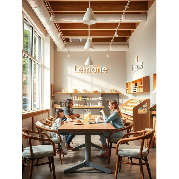 Удобство шопинга в магазине “LEMONE”: кафе для всей семьи