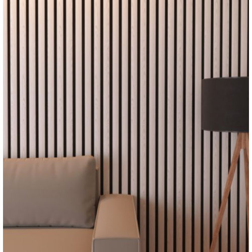 Акустические реечные панели из дерева для внутренней отделки помещений