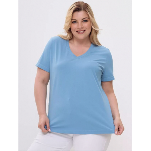 Футболка больших размеров оверсайз, однотонная