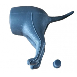 Дозатор для зубной пасты, серый