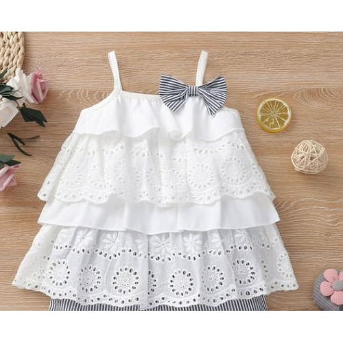 Детская маечка с рюшами