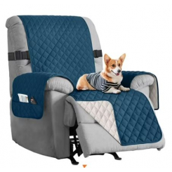 Двустороннее чехловое покрытие для кресла, моющееся, с эластичными ремнями