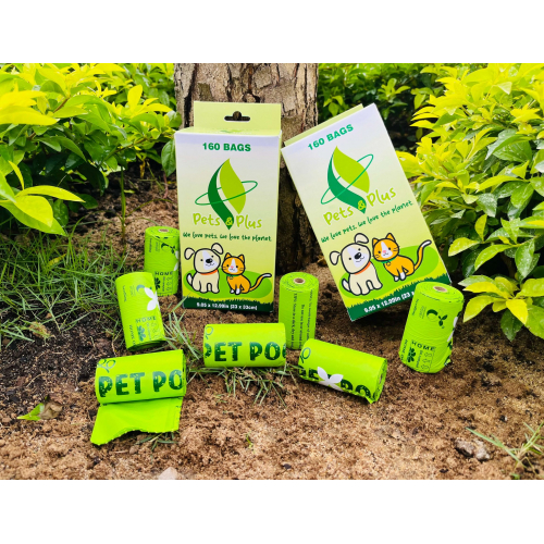 Pets i Plus - пакеты для уборки за собаками и кошками, биоразлагаемые (рулонные)