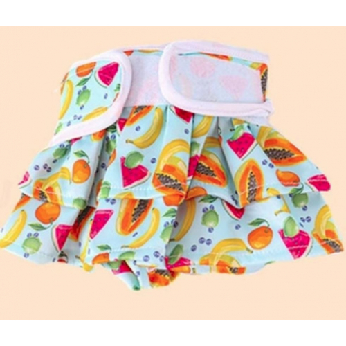 Трусики для собак малой породы, принт фрукты