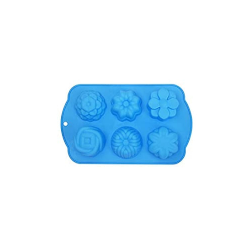 Силиконовая формочка для выпечки, многоразовая (синяя)