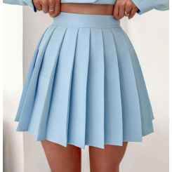 Стильная юбка, голубая