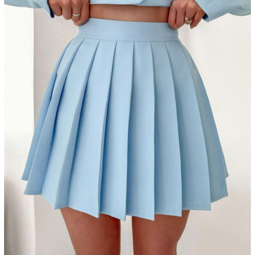 Стильная юбка, голубая