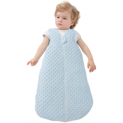 Детский зимний спальный мешок из органического хлопка, 2.5 TOG, голубой