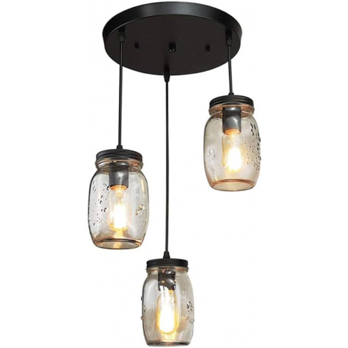 Современная люстра со стеклянным абажуром