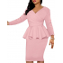 Женское вечернее платье карандаш (розовое)