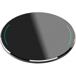 Ультратонкая беспроводная зарядка 5 мм, алюминий, совместима со всеми устройствами