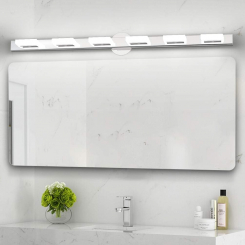 Aipsun Современная настенная лампа для ванной — 5 светильников LED, акриловые светильники для ванной комнаты, холодный белый