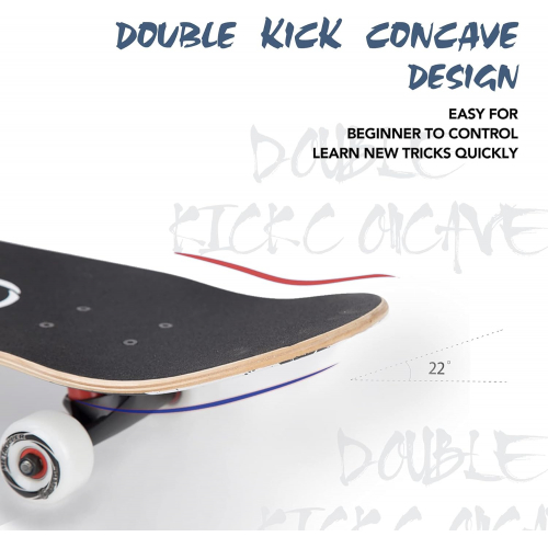 Скейтборд из канадского клена с алюминиевой подвеской, для детей и взрослых