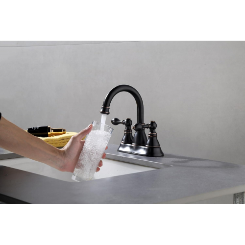 Смеситель для раковины из бронзы с масляной полировкой