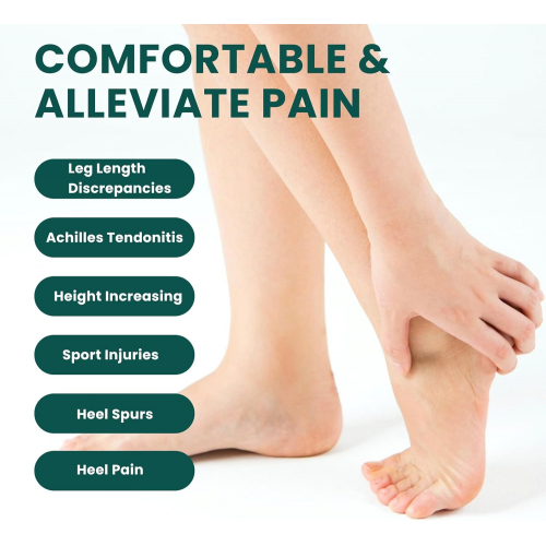 Регулируемые ортопедические каблуки для повышения роста и снятия боли, 4 слоя, универсальные