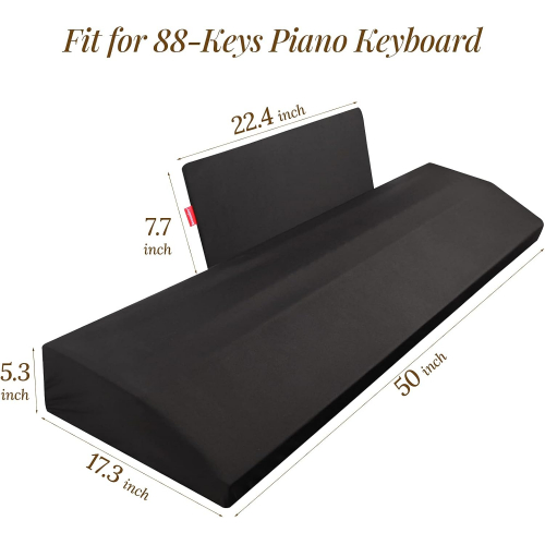 Чехол для пианино из эластичной ткани спандекс с сумкой для хранения