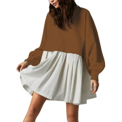 Женское платье с длинными рукавами и необычным дизайном, идеально подходящее для беременных