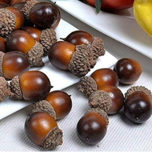 Декоративный жёлудь из пеноматериала с натуральной шляпкой