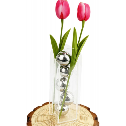 Современная акриловая ваза в форме арки — минималистичный декор для дома