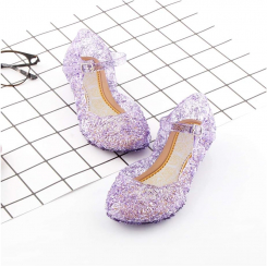 Детские сандалии Princess Girls, Яркие джелли-туфли для девочек для танцев и костюмов 